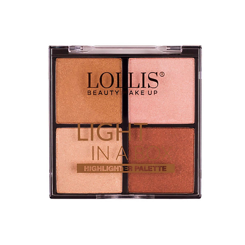 Где купить LOLLIS Хайлайтер для лица Highlighter Palette 4 Colors LOLLIS 