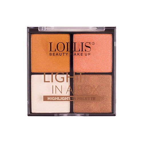 Где купить LOLLIS Хайлайтер для лица Highlighter Palette 4 Colors LOLLIS 