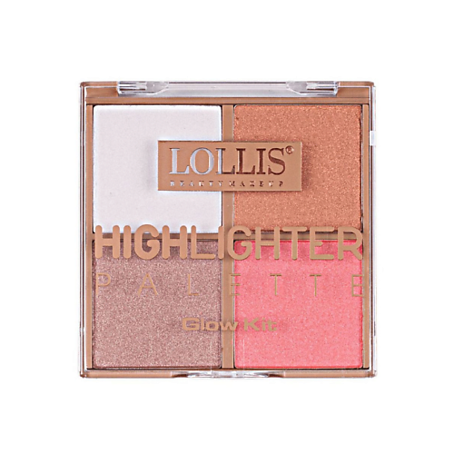 Где купить LOLLIS Хайлайтер для лица 4 Colors Highlighter Glow Kit LOLLIS 