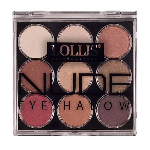 Где купить LOLLIS Тени для век Nude Eyeshadow Palette 9 LOLLIS 