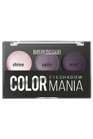 BELOR DESIGN Тени для век 3-х цветные COLOR MANIA