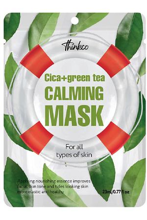 THINKCO Маска-салфетка для лица с центеллой азиатской и зеленым чаем, CICA+GREEN TEA CALMING 23.0