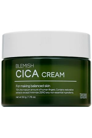 TENZERO Крем для лица смягчающий с экстрактом центеллы азиатской Blemish Cica Cream