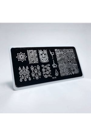 AEROPUFFING Пластина для стемпинга Stamping Plate Йога