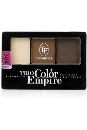 TF Тени для век Трехцветные компактные Trio Empire Color Eyeshadow