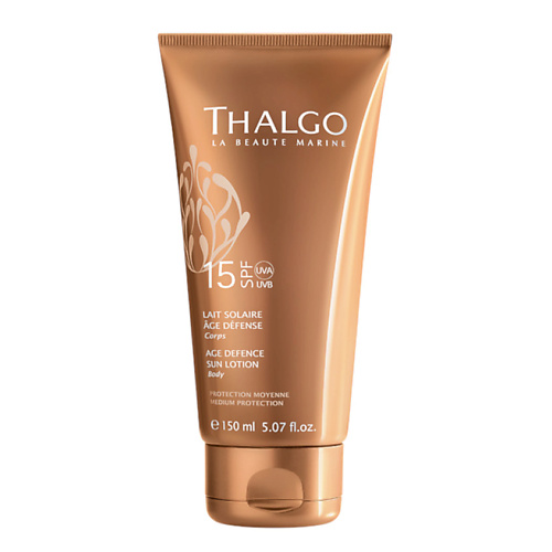 Где купить THALGO Антивозрастное солнцезащитное молочко для тела SPF15 Age Defence Sun Lotion Thalgo 