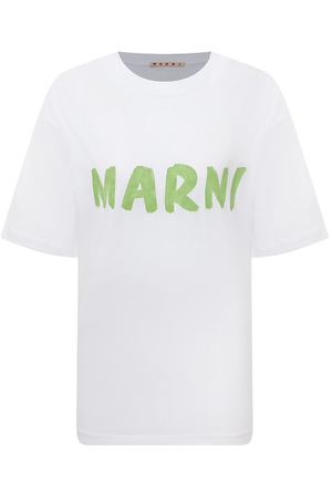 Хлопковая футболка Marni