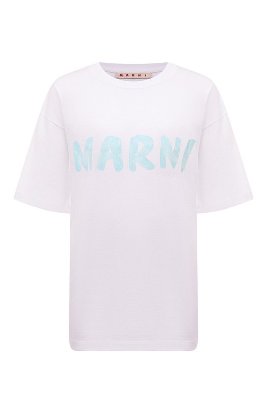 Где купить Хлопковая футболка Marni Marni 