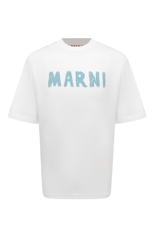 Где купить Хлопковая футболка Marni Marni 