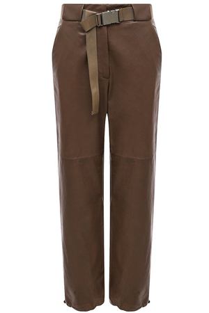 Кожаные брюки Brunello Cucinelli