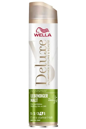 WELLA DELUXE Лак для волос Lebendiger Halt с кератином 250.0