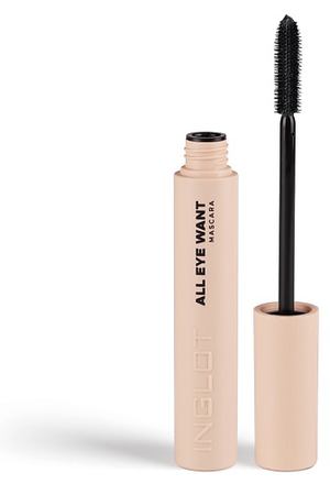 INGLOT Тушь для ресниц All eye want mascara удлиняющая, объемная