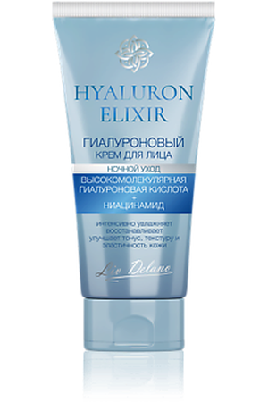 LIV DELANO Крем для лица гиалуроновый ночной уход HYALURON ELIXIR 50.0