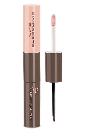 NAJ OLEARI Подводка для бровей и хайлайтер 2-в-1 ALL-DAY INK BROW LINER & HIGHLIGHTER