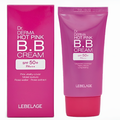 Где купить LEBELAGE Dr. Derma Hot Pink Увлажняющий ВВ крем SPF50+ PA+++ Lebelage 