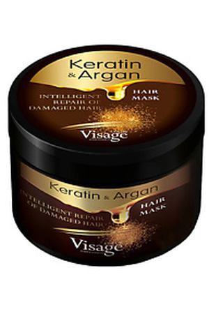 VISAGE COLOR HAIR FASHION Маска кератиновая для волос HAIR MASK KERATIN & ARGAN 500