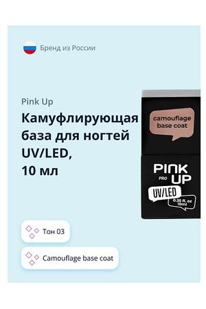 PINK UP Камуфлирующая база для ногтей UV/LED PRO