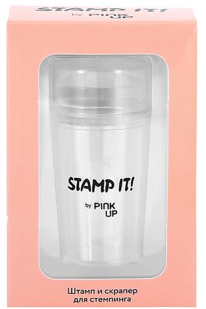 PINK UP Штамп и скрапер для стемпинга STAMP IT!