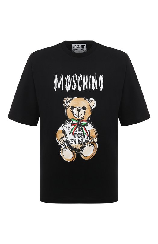 Где купить Хлопковая футболка Moschino Moschino 