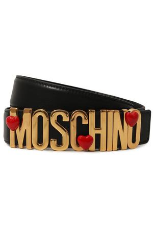 Кожаный ремень Moschino