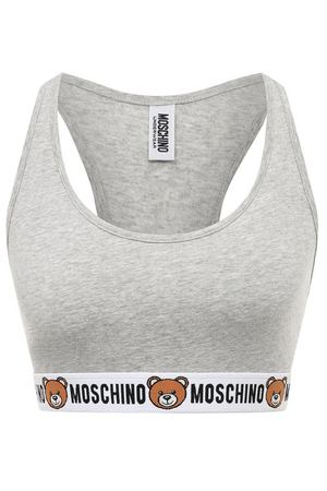 Хлопковый бра-топ Moschino