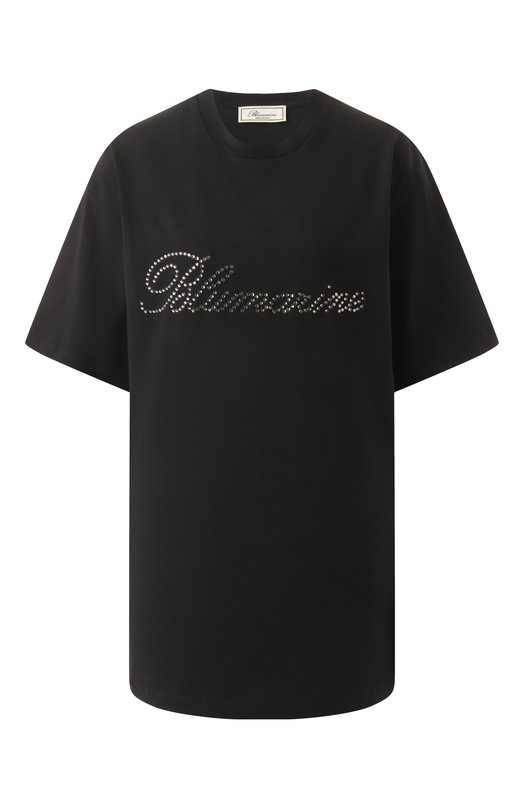 Где купить Хлопковая футболка Blumarine Blumarine 