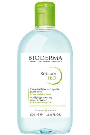 BIODERMA Мицеллярная вода очищающая для жирной и проблемной кожи лица Sebium 500.0