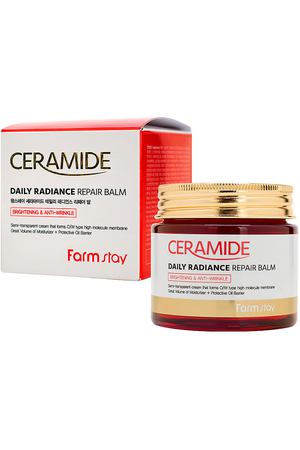 FARMSTAY Крем-бальзам для лица укрепляющий c керамидами Ceramide Daily Radiance Repair Balm