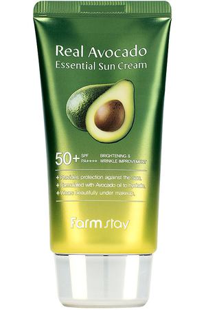 FARMSTAY Крем для лица Солнцезащитный с экстрактом авокадо Real Avocado Essential Sun Cream