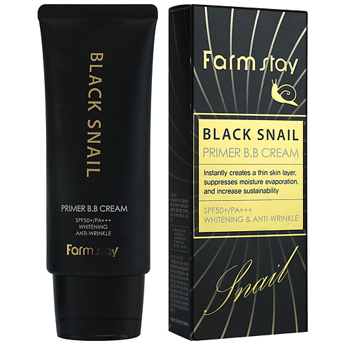 Где купить FARMSTAY BB крем с муцином черной улитки SPF50+/PA+++ Black Snail Primer BB Cream FarmStay 