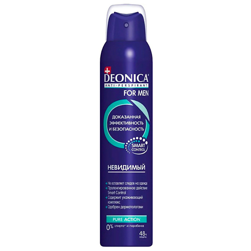 Где купить Deonica DEONICA FOR MEN Антиперспирант невидимый 200.0 Deonica 