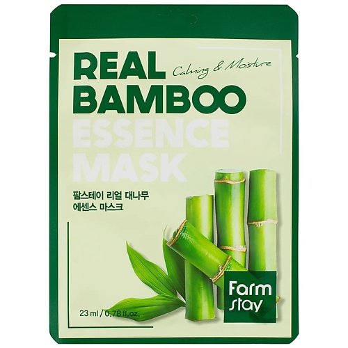 Где купить FARMSTAY Маска для лица тканевая с экстрактом бамбука Real Bamboo Essence Mask FarmStay 