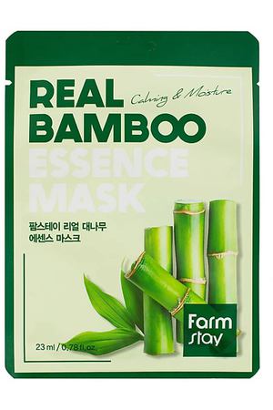 FARMSTAY Маска для лица тканевая с экстрактом бамбука Real Bamboo Essence Mask