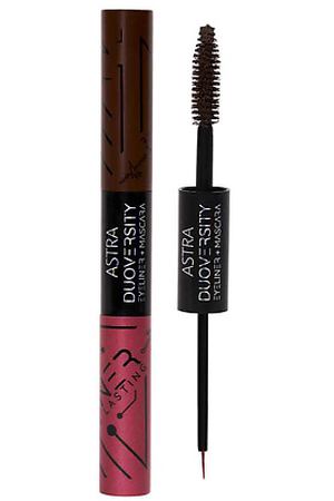 ASTRA Цветная тушь для ресниц + Подводка Duoversity Eyeliner