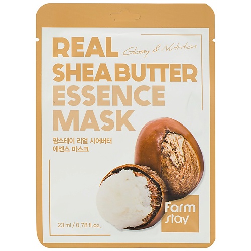 Где купить FARMSTAY Маска для лица тканевая с маслом ши Real Shea Butter Essence Mask FarmStay 