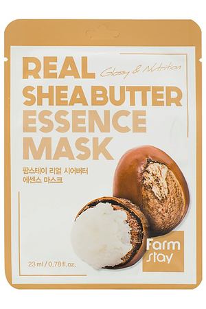 FARMSTAY Маска для лица тканевая с маслом ши Real Shea Butter Essence Mask