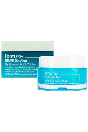 FARMSTAY Крем для лица с гиалуроновой кислотой DR.V8 Solution Hyaluronic Acid Cream