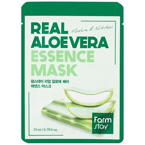 Где купить FARMSTAY Маска для лица тканевая с экстрактом алоэ Real Aloe Vera Essence Mask FarmStay 