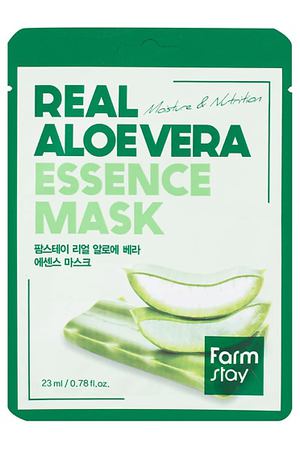 FARMSTAY Маска для лица тканевая с экстрактом алоэ Real Aloe Vera Essence Mask