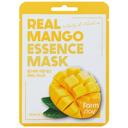 Где купить FARMSTAY Маска для лица тканевая с экстрактом манго Real Mango Essence Mask FarmStay 