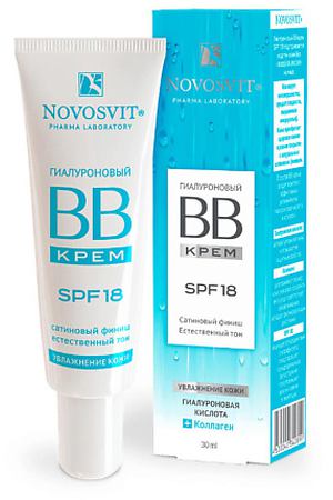 NOVOSVIT Гиалуроновый BB крем SPF 18