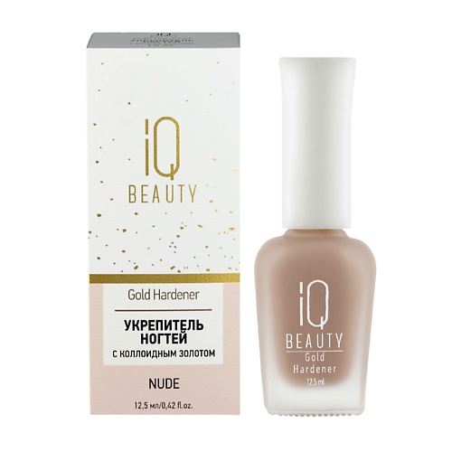 Где купить IQ BEAUTY Укрепитель ногтей с коллоидным золотом  Gold Hardener White 12.5 IQ Beauty 