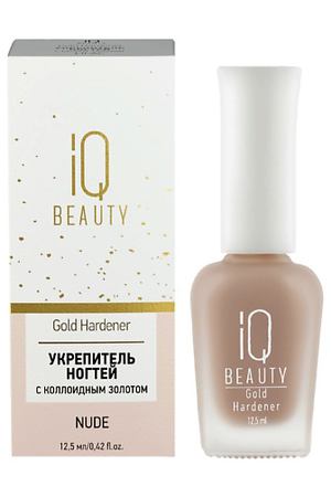 IQ BEAUTY Укрепитель ногтей с коллоидным золотом  Gold Hardener White 12.5