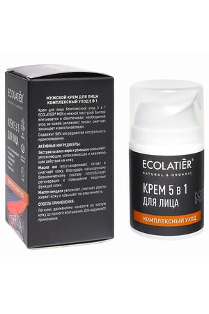 ECOLATIER Ecolatier MEN крем для лица Комплексный уход 5в1 50.0