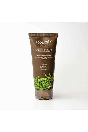 ECOLATIER Крем для ног Релакс Organic cannabis 100.0