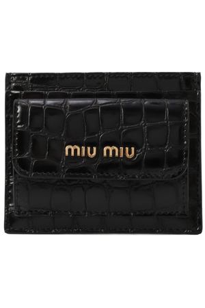 Кожаный футляр для кредитных карт Miu Miu