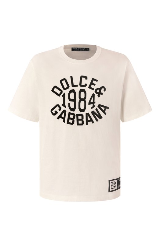 Где купить Хлопковая футболка Dolce & Gabbana Dolce & Gabbana 