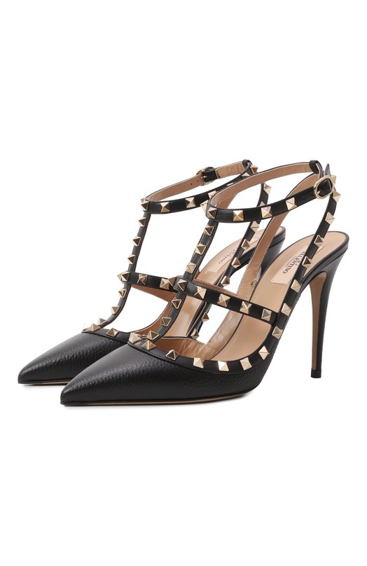 Где купить Кожаные туфли Rockstud 100 Valentino Valentino 