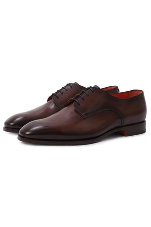 Кожаные дерби Santoni