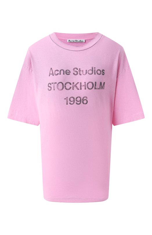 Где купить Хлопковая футболка Acne Studios Acne Studios 